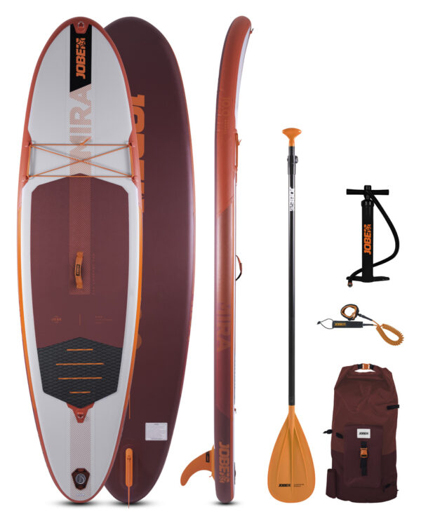 Jobe Mira 10.0. Paquete con tabla de paddle surf hinchable